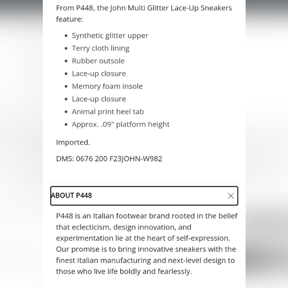 P448 John Multi Glitter Sneakers - Picture 2 of 16